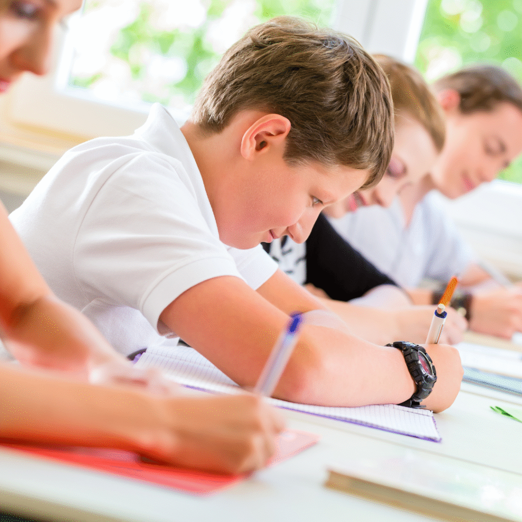 Varios alumnos de Capri Educa en clase