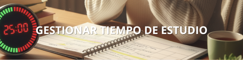 GESTIONAR TIEMPO DE ESTUDIO PARA ESTUDIANTES