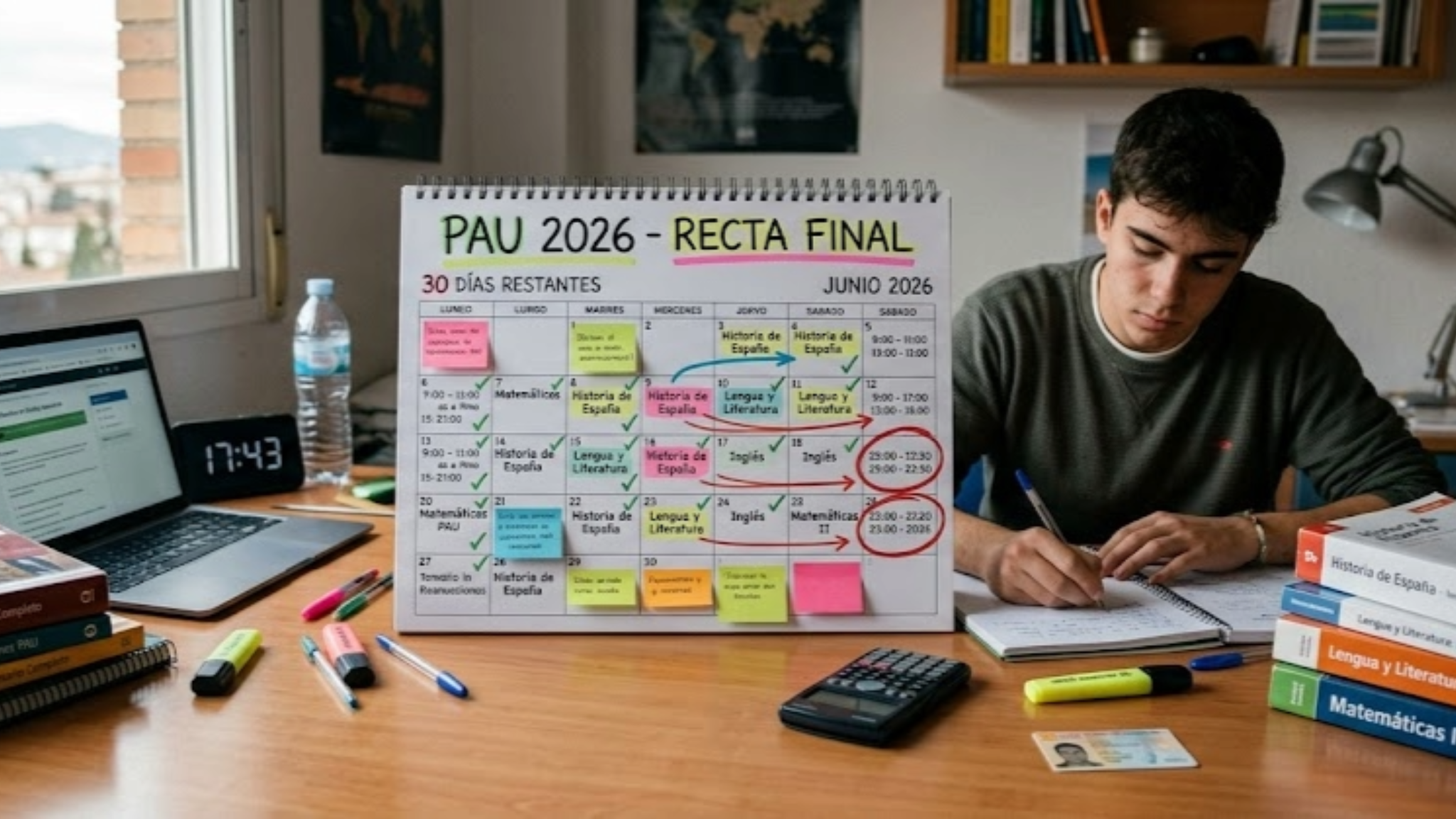 Calendario PAU 2026: Plan de Estudio de 30 Días para el Éxito